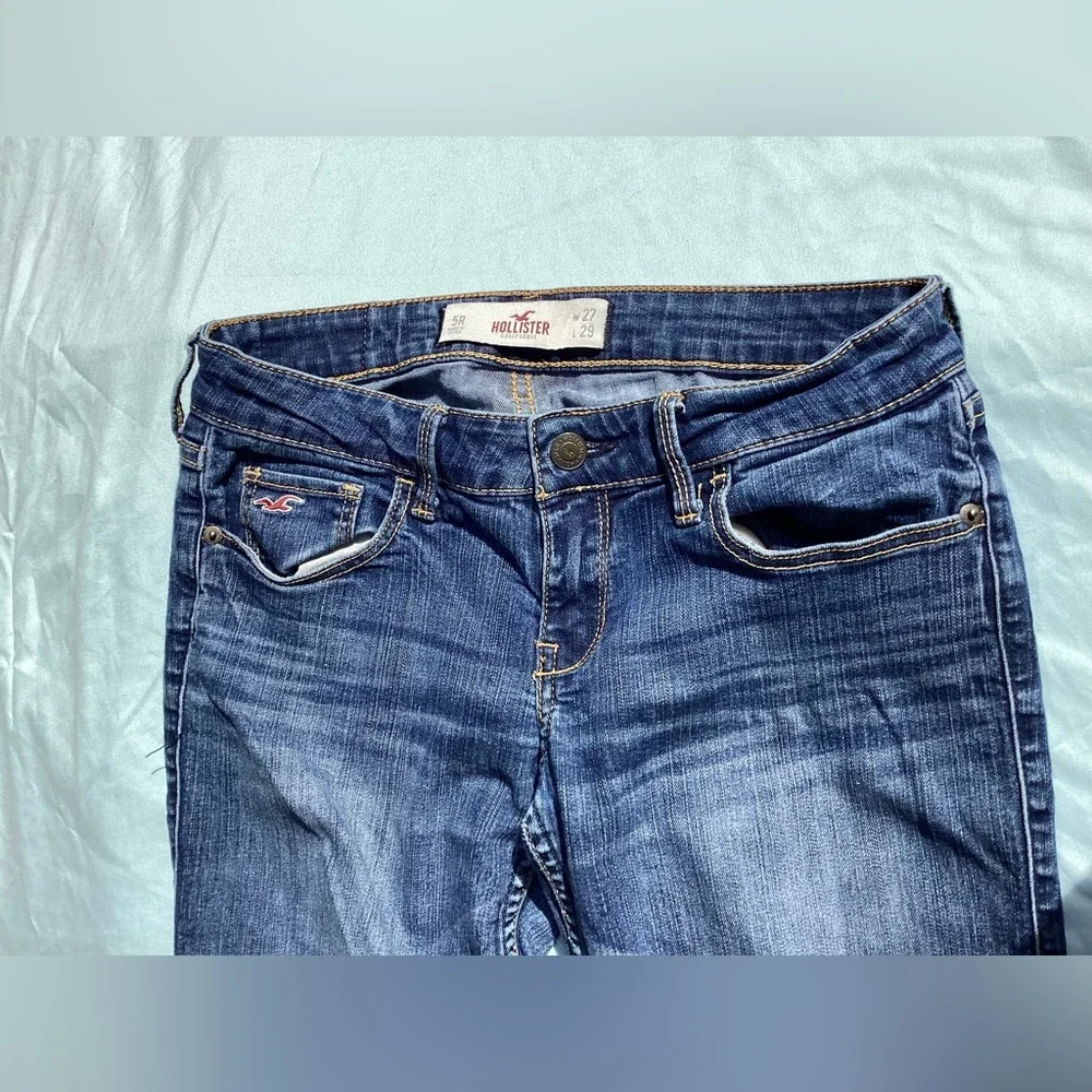 Hollister Skinny Ankle Zip Jeans Size 5R/27X29 - Picture 10 of 15